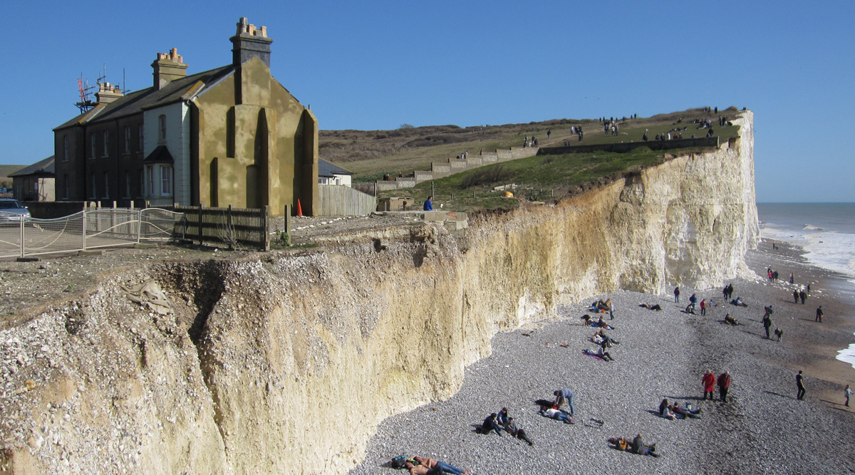 Birling Gap is prone to cliff falls