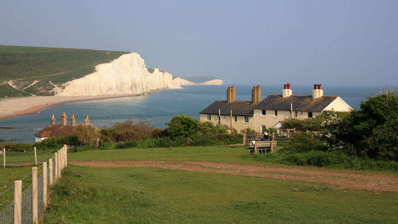 Coastguard Cottages and the Seven Sisters