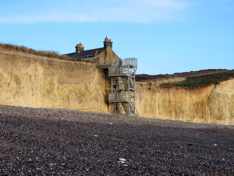 New Steps at Birling Gap from Beach