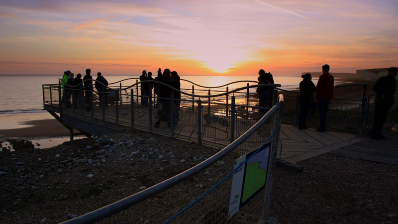 Sunset at Birling Gap